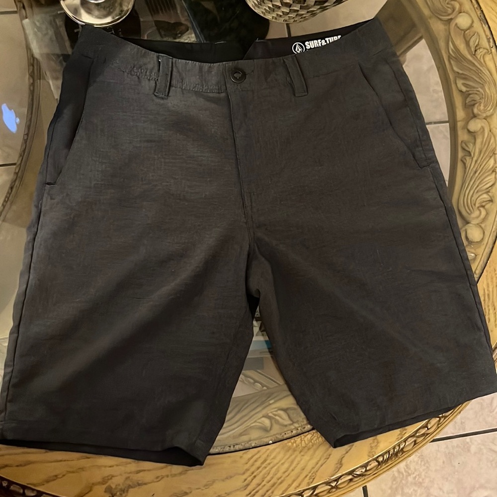 Grey volcom shorts